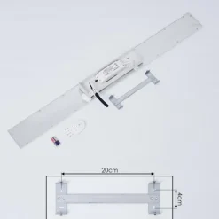 hofstein Plafonnier Nexo LED Blanc, 1 lumière, Télécommandes