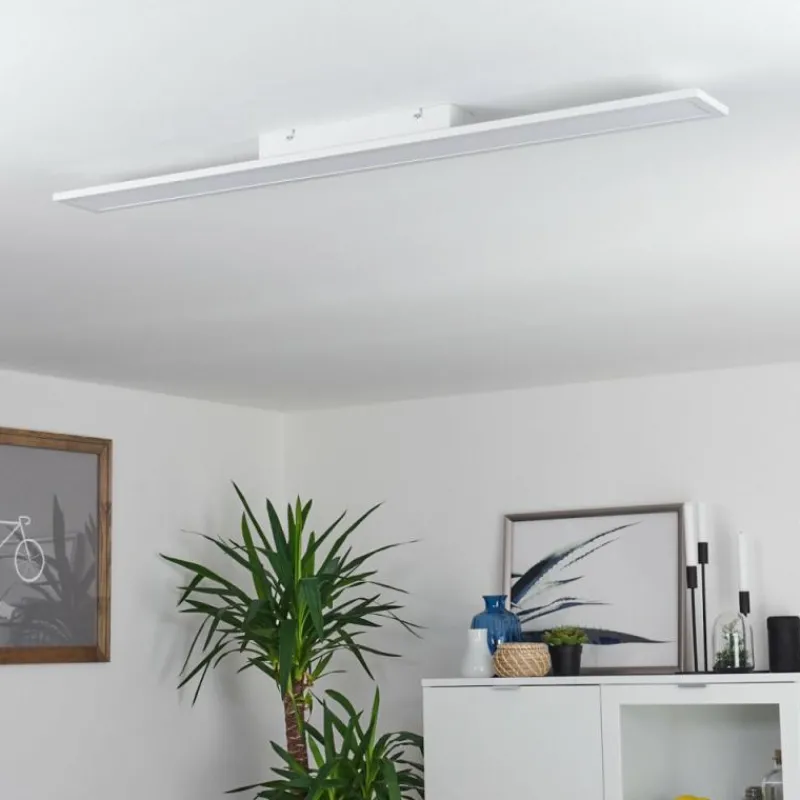 hofstein Plafonnier Nexo LED Blanc, 1 lumière, Télécommandes