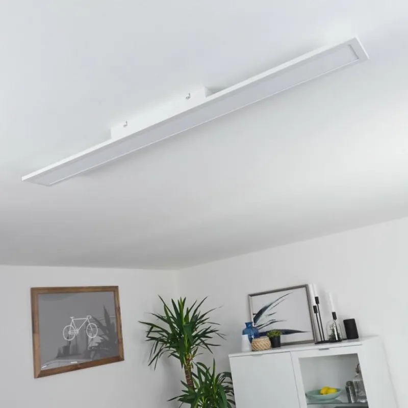 hofstein Plafonnier Nexo LED Blanc, 1 lumière, Télécommandes