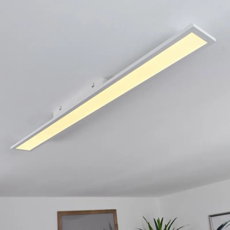 hofstein Plafonnier Nexo LED Blanc, 1 lumière, Télécommandes