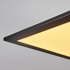 hofstein Plafonnier Nexo LED Noir, 1 lumière, Télécommandes