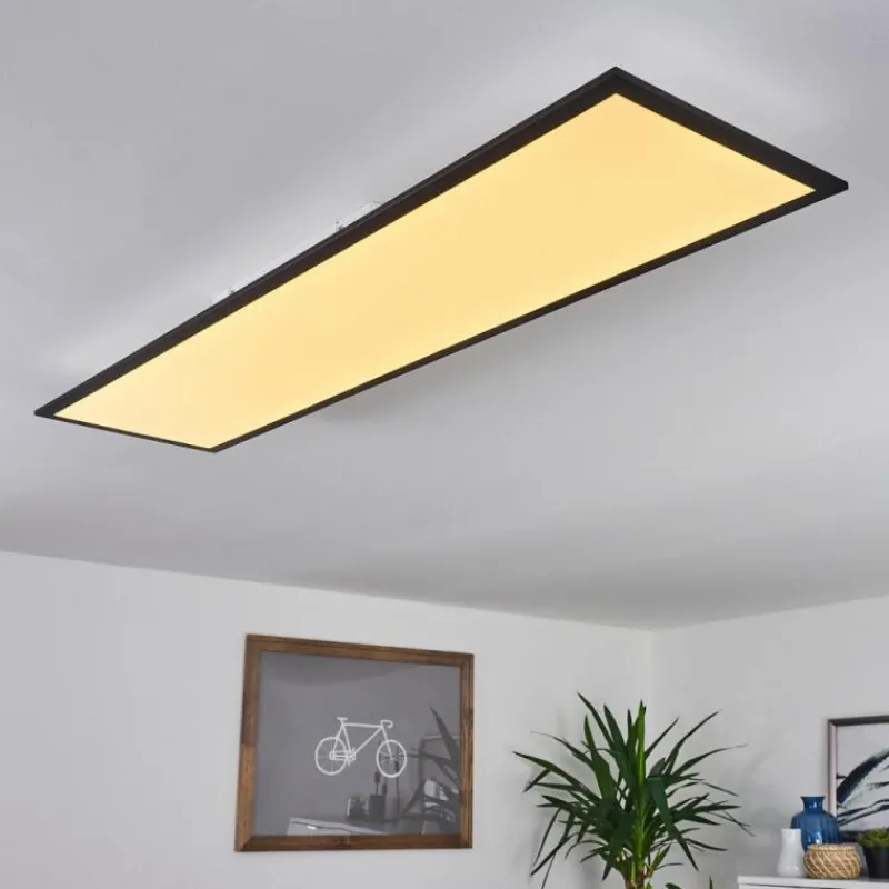 hofstein Plafonnier Nexo LED Noir, 1 lumière, Télécommandes
