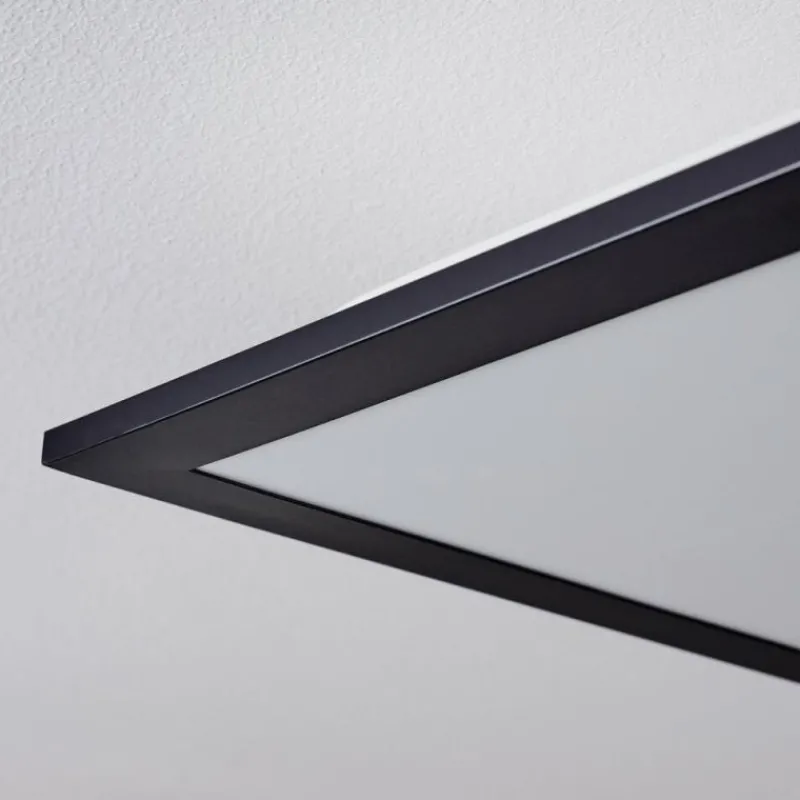 hofstein Plafonnier Nexo LED Noir, 1 lumière, Télécommandes