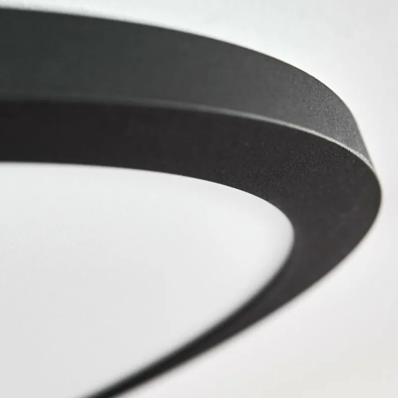 hofstein Plafonnier Nexo LED Noir, 1 lumière, Télécommandes