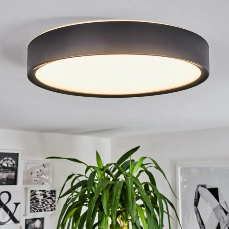 hofstein Plafonnier Nexo LED Noir, 1 lumière