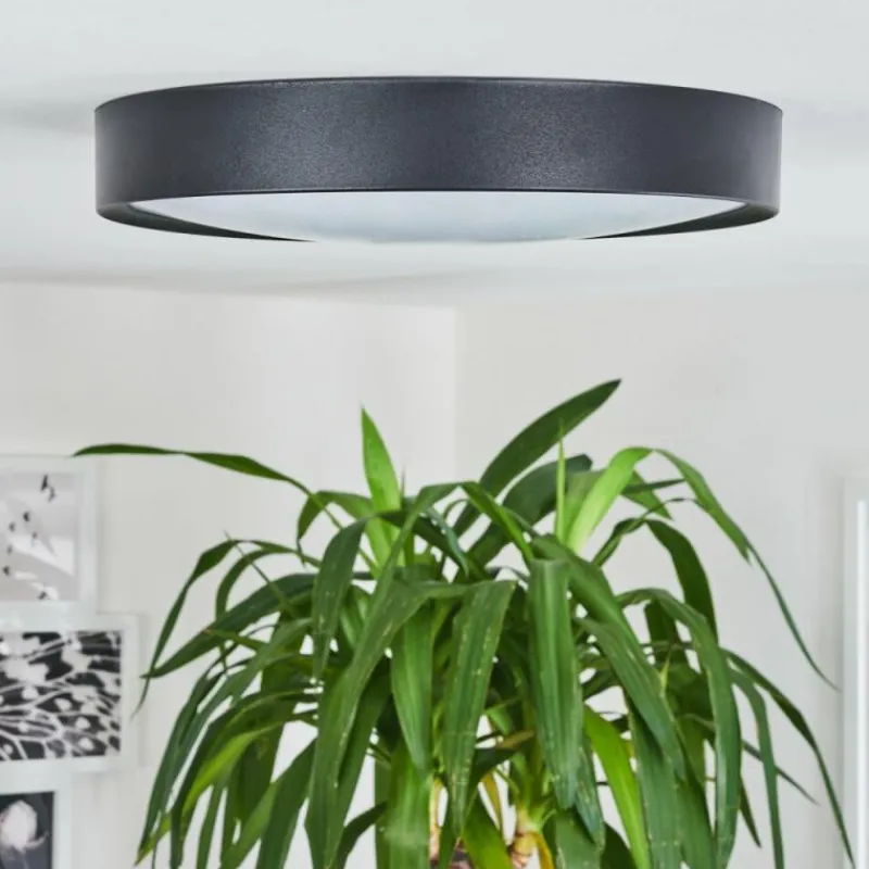 hofstein Plafonnier Nexo LED Noir, 1 lumière