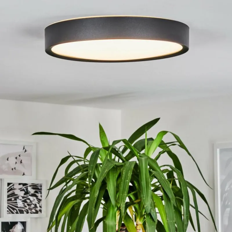 hofstein Plafonnier Nexo LED Noir, 1 lumière