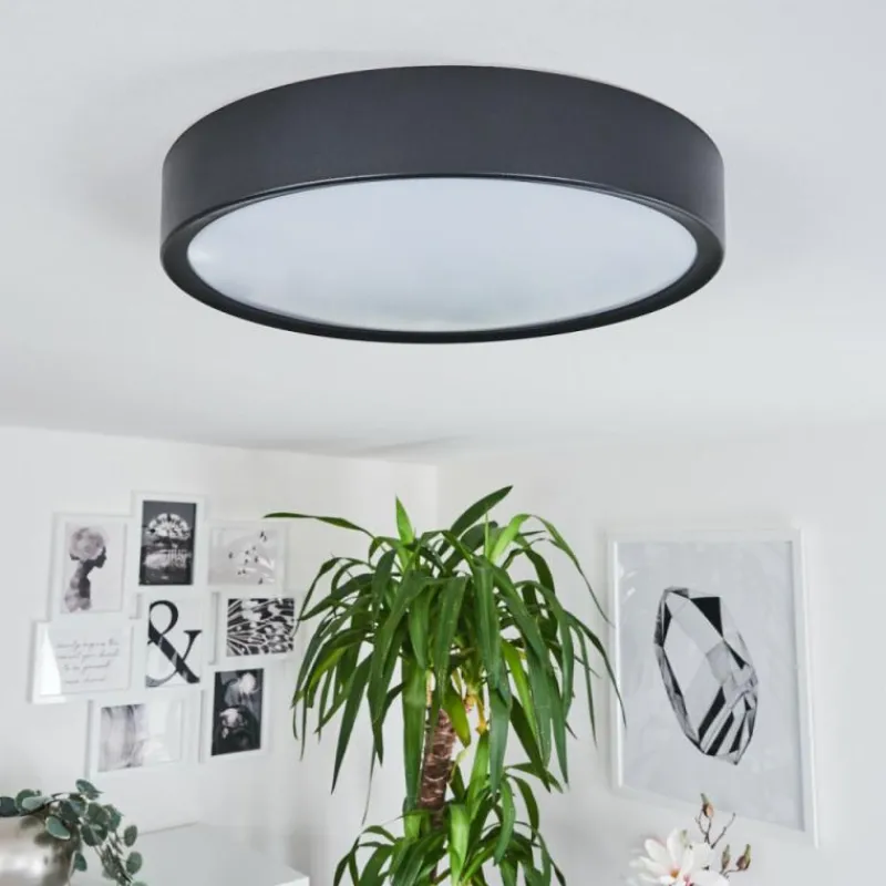 hofstein Plafonnier Nexo LED Noir, 1 lumière