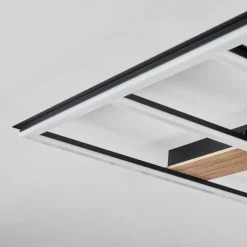 hofstein Plafonnier Nganbeto LED Couleur bois, Noir, 1 lumière