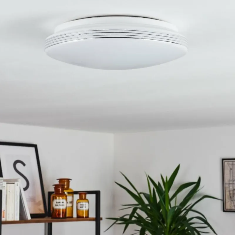 hofstein Plafonnier Niebla LED Blanc, 1 lumière