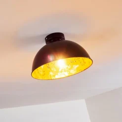 Lampes Industrielles-hofstein Plafonnier Nome Noir, 1 lumière