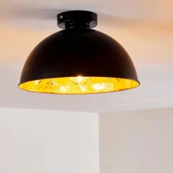 Lampes Industrielles-hofstein Plafonnier Nome Noir, 1 lumière