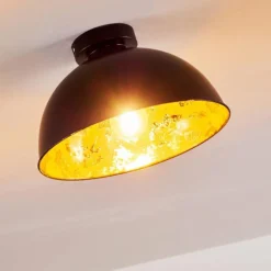 Lampes Industrielles-hofstein Plafonnier Nome Noir, 1 lumière