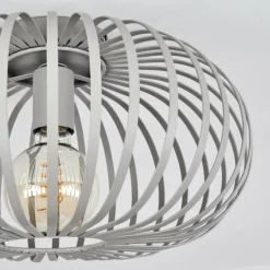 Lampes Industrielles-hofstein Plafonnier Nomenome Gris, 1 lumière