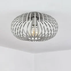 Lampes Industrielles-hofstein Plafonnier Nomenome Gris, 1 lumière