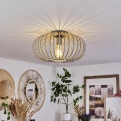 Lampes Industrielles-hofstein Plafonnier Nomenome Gris, 1 lumière