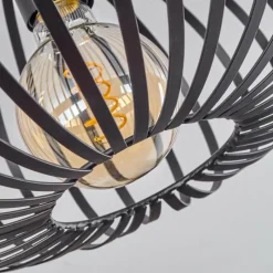 Lampes Industrielles-hofstein Plafonnier Nomenome Noir, 1 lumière