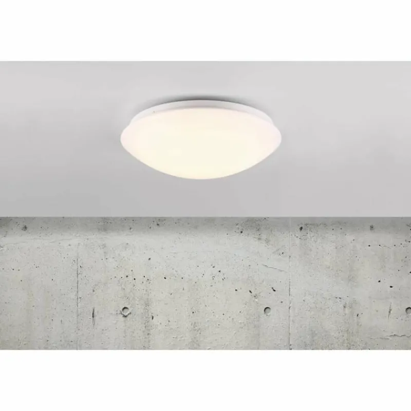 Luminaires Scandinaves-Luminaires Nordlux Plafonnier Nordlux ASK LED Blanc, 1 lumière