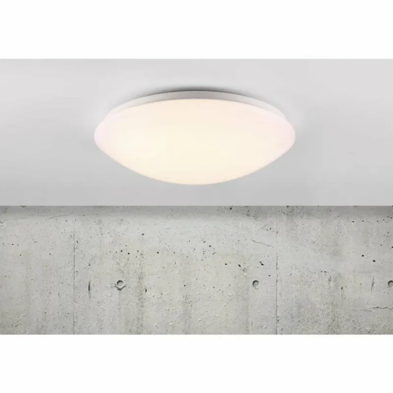 Luminaires Scandinaves-Luminaires Nordlux Plafonnier Nordlux ASK LED Blanc, 1 lumière