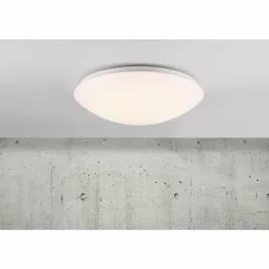 Luminaires Scandinaves-Luminaires Nordlux Plafonnier Nordlux ASK LED Blanc, 1 lumière, Détecteur de mouvement