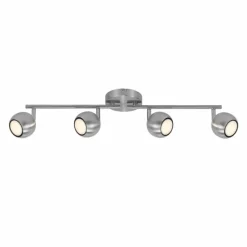 Luminaires Nordlux Plafonnier Nordlux CHICAGO Acier inoxydable, 4 lumières* Spots Et Projecteurs