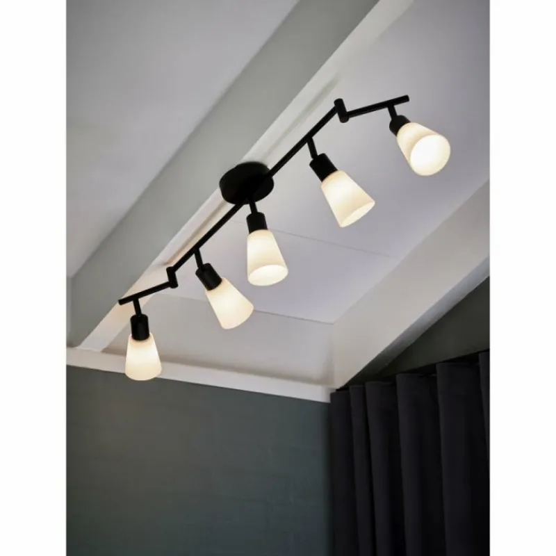 Luminaires Nordlux Plafonnier Nordlux COLE Noir, 5 lumières
