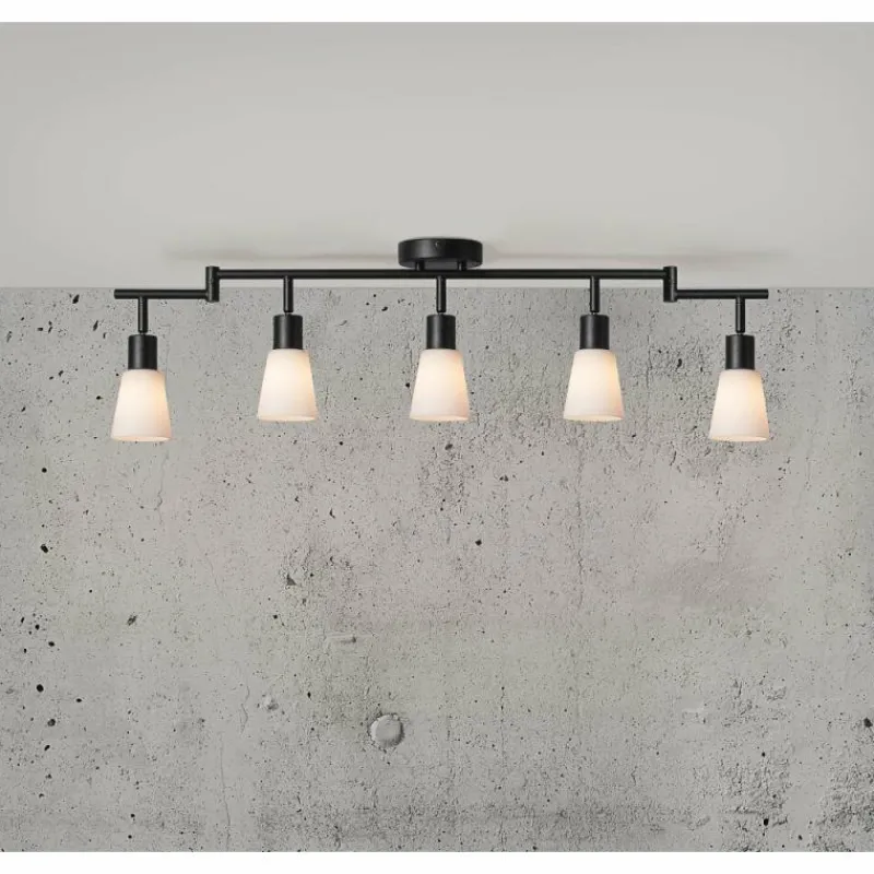 Luminaires Nordlux Plafonnier Nordlux COLE Noir, 5 lumières