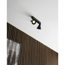 Luminaires Scandinaves-Luminaires Nordlux Plafonnier Nordlux EIK Noir, 2 lumières