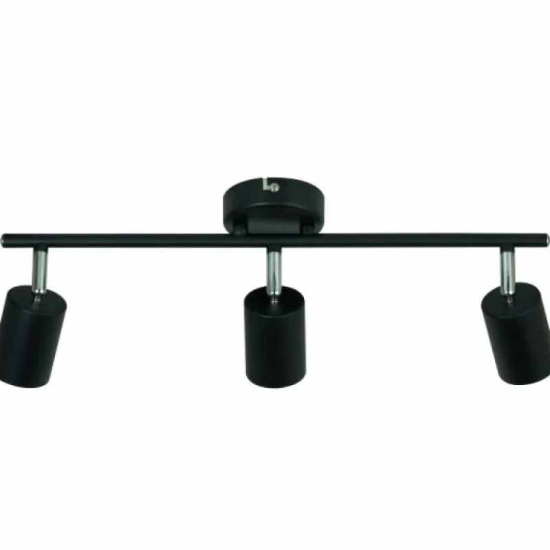 Luminaires Scandinaves-Luminaires Nordlux Plafonnier Nordlux EXPLORE Noir, 3 lumières