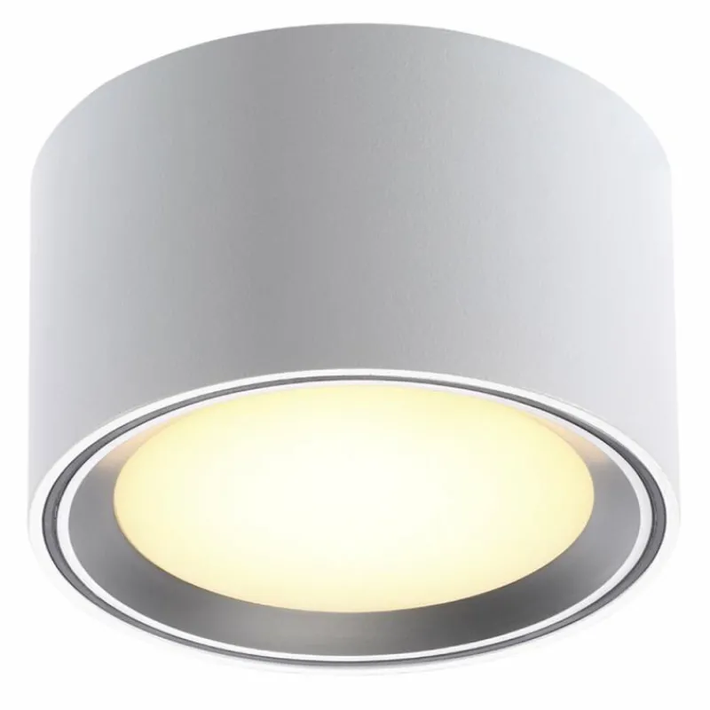 Luminaires Scandinaves-Luminaires Nordlux Plafonnier Nordlux FALLON Acier inoxydable, 1 lumière