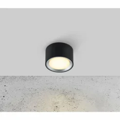 Luminaires Nordlux Plafonnier Nordlux Fallon LED Noir, 1 lumière* Éclairage Led