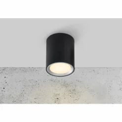 Luminaires Nordlux Plafonnier Nordlux Fallon LED Noir, 1 lumière* Éclairage Led