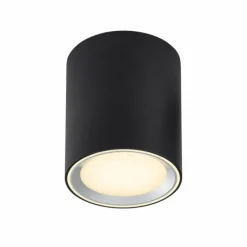 Luminaires Nordlux Plafonnier Nordlux Fallon LED Noir, 1 lumière* Éclairage Led