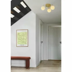 Luminaires Nordlux Plafonnier Nordlux FRANCA Laiton, 3 lumières