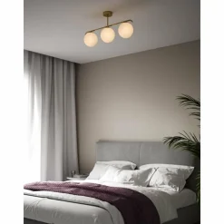 Luminaires Nordlux Plafonnier Nordlux GRANT Laiton, 3 lumières