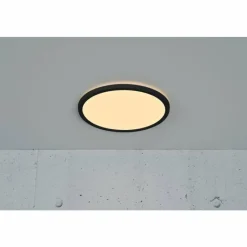 Luminaires Scandinaves-Luminaires Nordlux Plafonnier Nordlux OJA LED Noir, 1 lumière