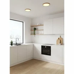 Lampes En Bois-Luminaires Nordlux Plafonnier Nordlux OJA LED Couleur bois, 1 lumière