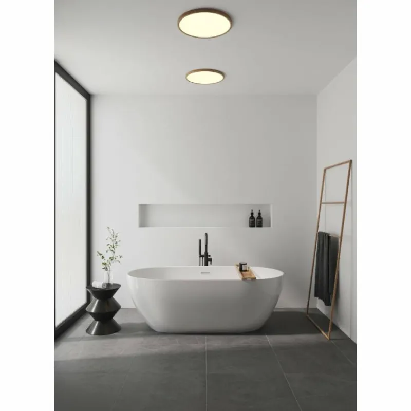 Lampes En Bois-Luminaires Nordlux Plafonnier Nordlux OJA LED Couleur bois, 1 lumière