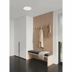 Luminaires Nordlux Plafonnier Nordlux OJA LED Blanc, 1 lumière, Détecteur de mouvement* Éclairage Led