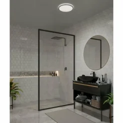 Luminaires Nordlux Plafonnier Nordlux THEROS LED Chrome, 1 lumière* Éclairage Led