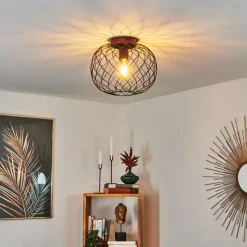 hofstein Plafonnier Nordslesvig Bronze, Noir, 1 lumière