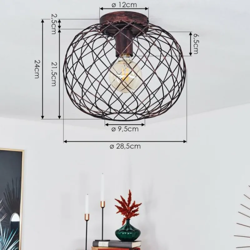 hofstein Plafonnier Nordslesvig Bronze, Noir, 1 lumière