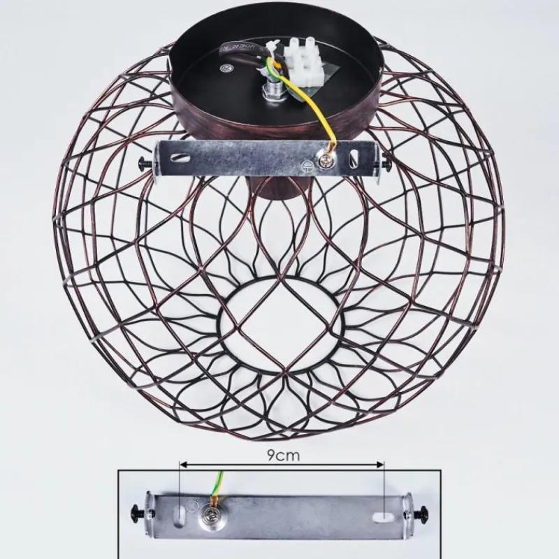 hofstein Plafonnier Nordslesvig Bronze, Noir, 1 lumière