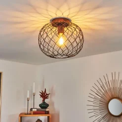 hofstein Plafonnier Nordslesvig Bronze, Noir, 1 lumière