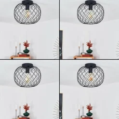 hofstein Plafonnier Nordslesvig Noir, 1 lumière