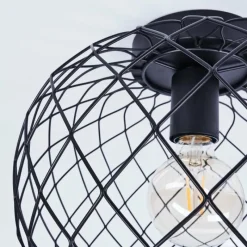 hofstein Plafonnier Nordslesvig Noir, 1 lumière