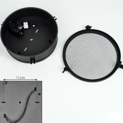 Lampes Dorées-hofstein Plafonnier Nordslesvig Or, Noir, 1 lumière