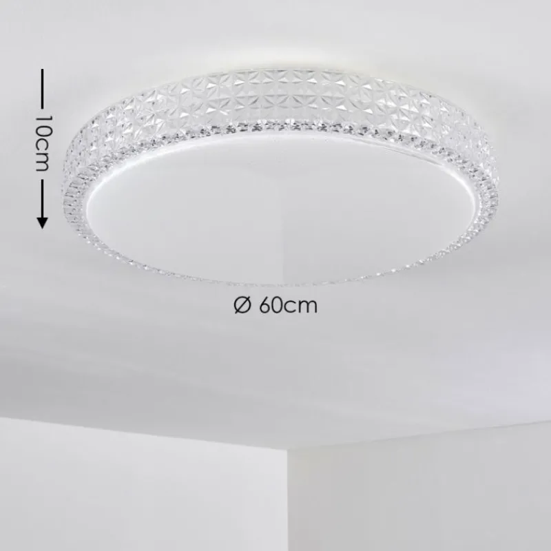 hofstein Plafonnier Norra LED Blanc, 1 lumière, Télécommandes