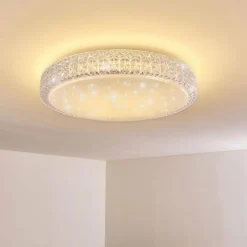 hofstein Plafonnier Norra LED Blanc, 1 lumière, Télécommandes