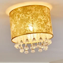 hofstein Plafonnier Norrfors Argenté, Transparent, 1 lumière